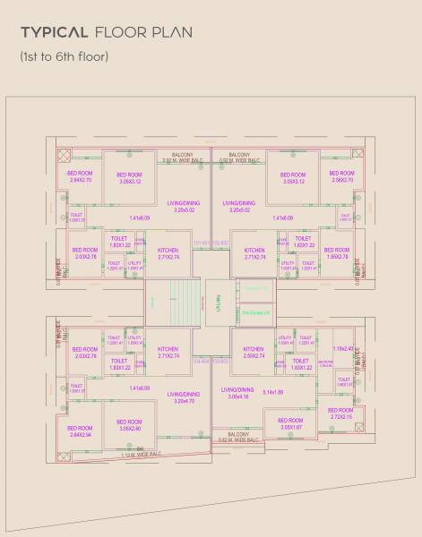 Nilkanth Blessings Cluster Plan from 1st to 6th Floor nilkanth-blessings Nilkanth Blessings Cluster Plan from 1st to 6th Floor
