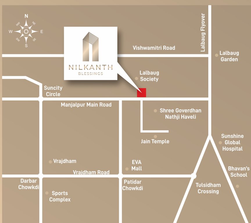 nilkanth blessings Location Plan