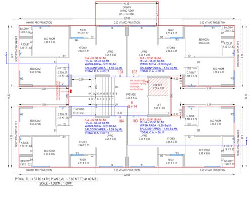 Tower B Cluster Plan from 1st to 14th Floor shree-swaminarayan-hills Tower B Cluster Plan from 1st to 14th Floor