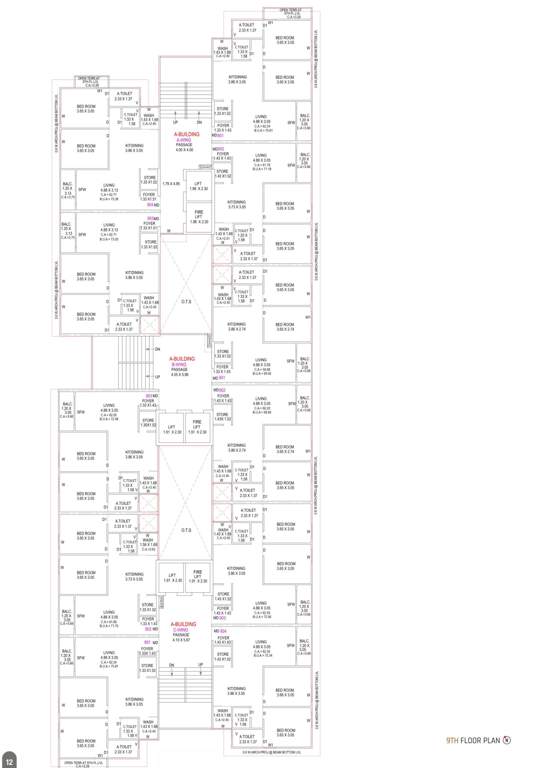  avsar A+B+C Cluster Plan for 9th Floor