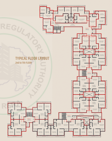  aashray Tower C Cluster Plan for Typical Floor