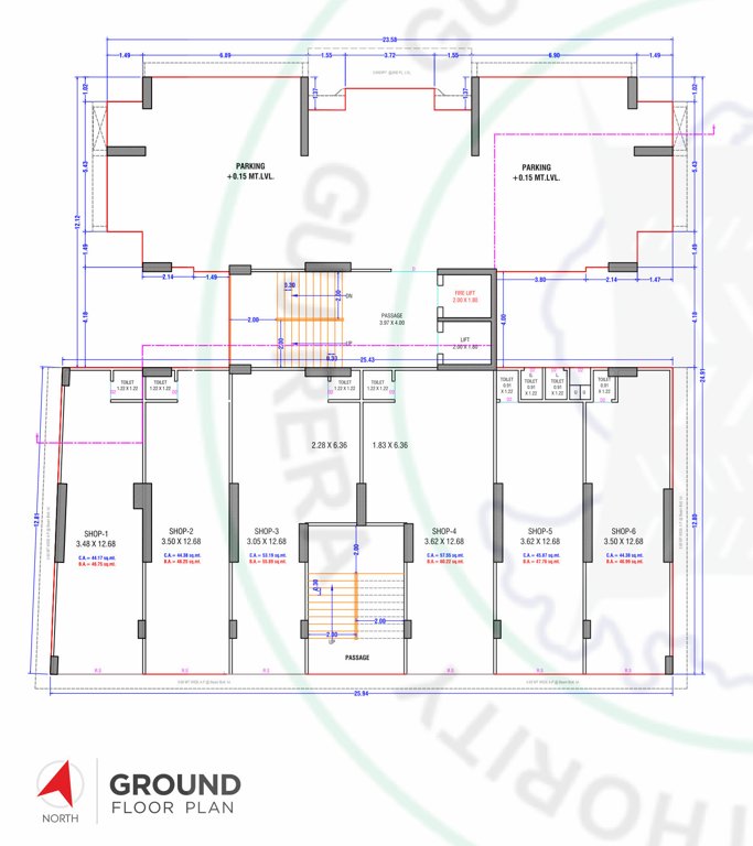  dhara heaven Dhara Heaven Cluster Plan for ground Floor