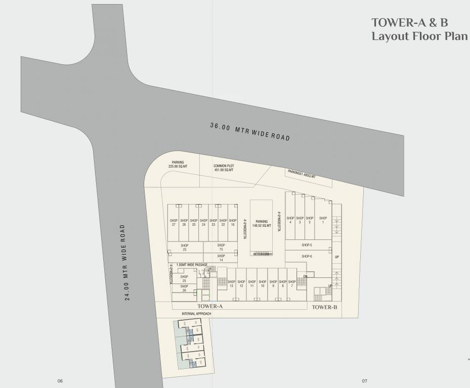 the manjalpur crossway Layout Plan