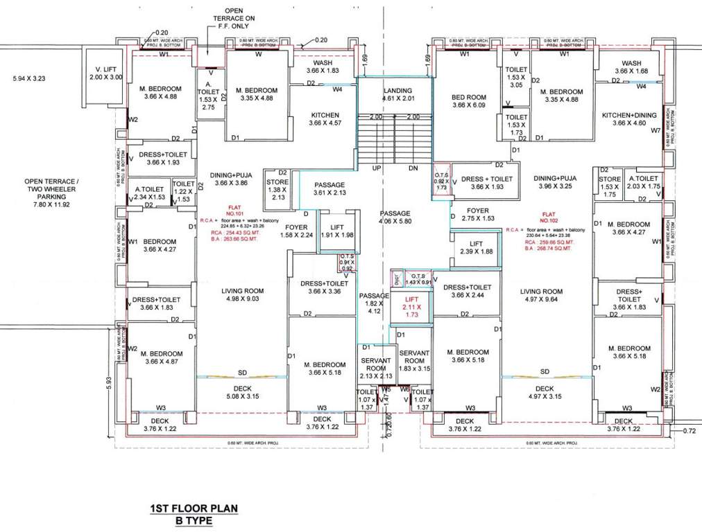 selenic B Cluster Plan for 1st Floor