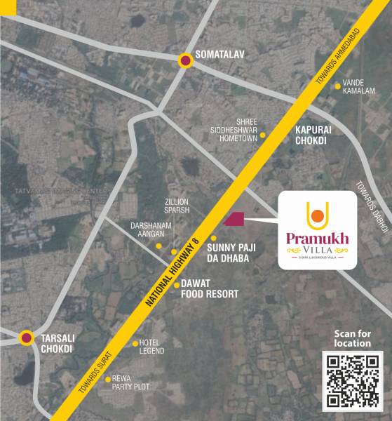  pramukh-villa Location Plan
