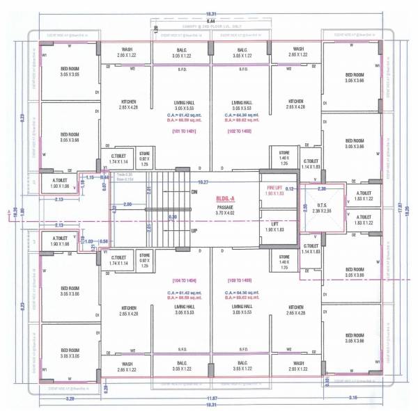 A Cluster Plan from 1st to 14th Floor mantra-valley A Cluster Plan from 1st to 14th Floor