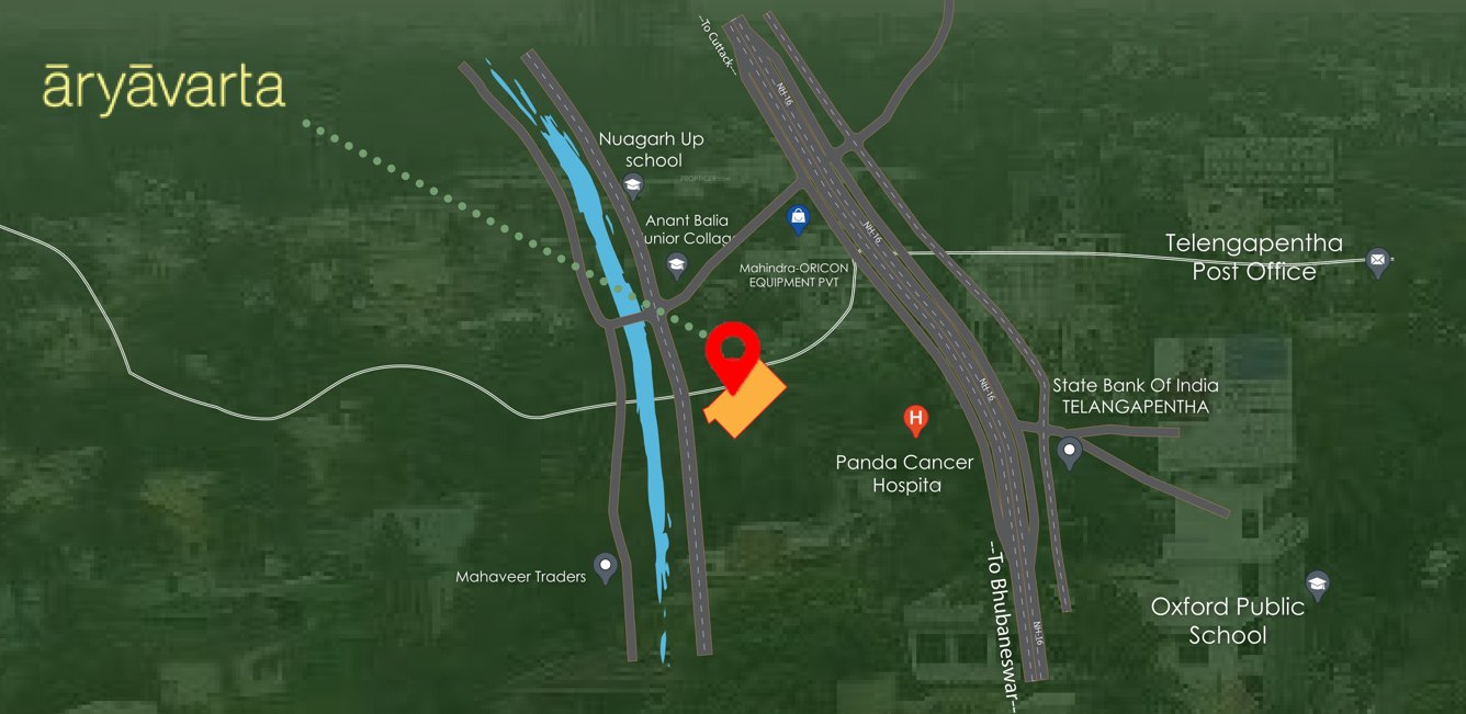  aryavarta Location Plan