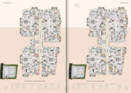  basant-grande Basant Grande Cluster Plan from 1st to 9th Floor