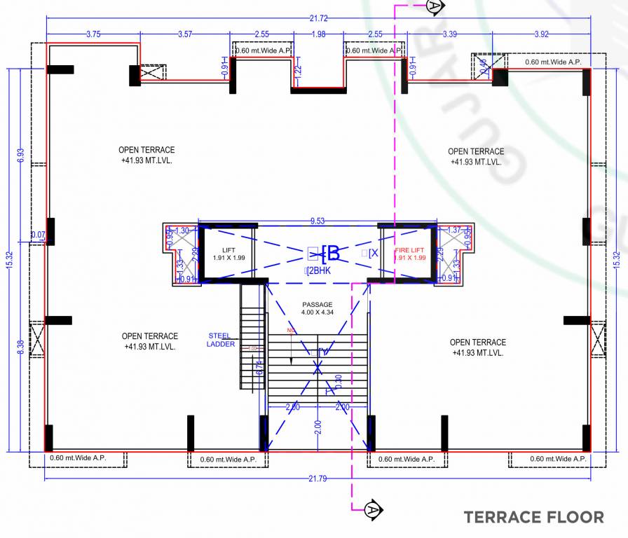  prayosha vista Tower b Cluster Plan For Terrace