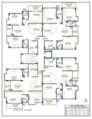  pride Roodraksh Pride Cluster Plan from 1st And 3rd Floor