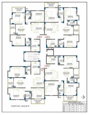  pride Roodraksh Pride Cluster Plan from 2nd And 4th Floor