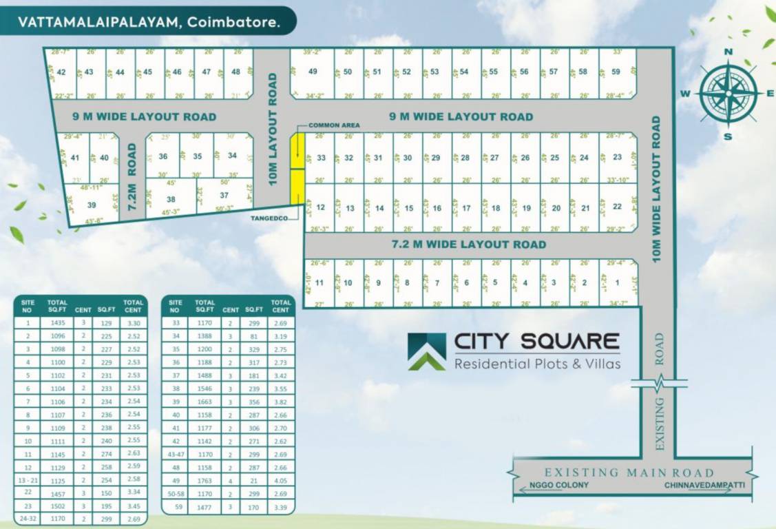 city square Layout Plan