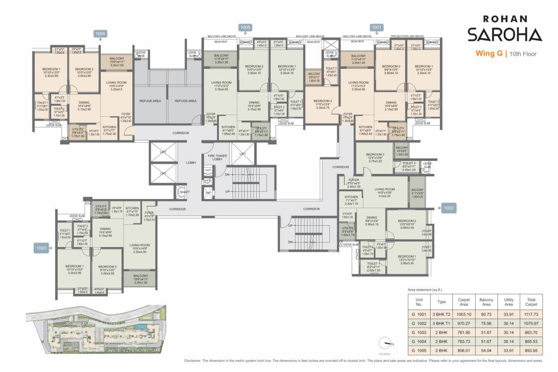  saroha Cluster Plan for 10th Floor