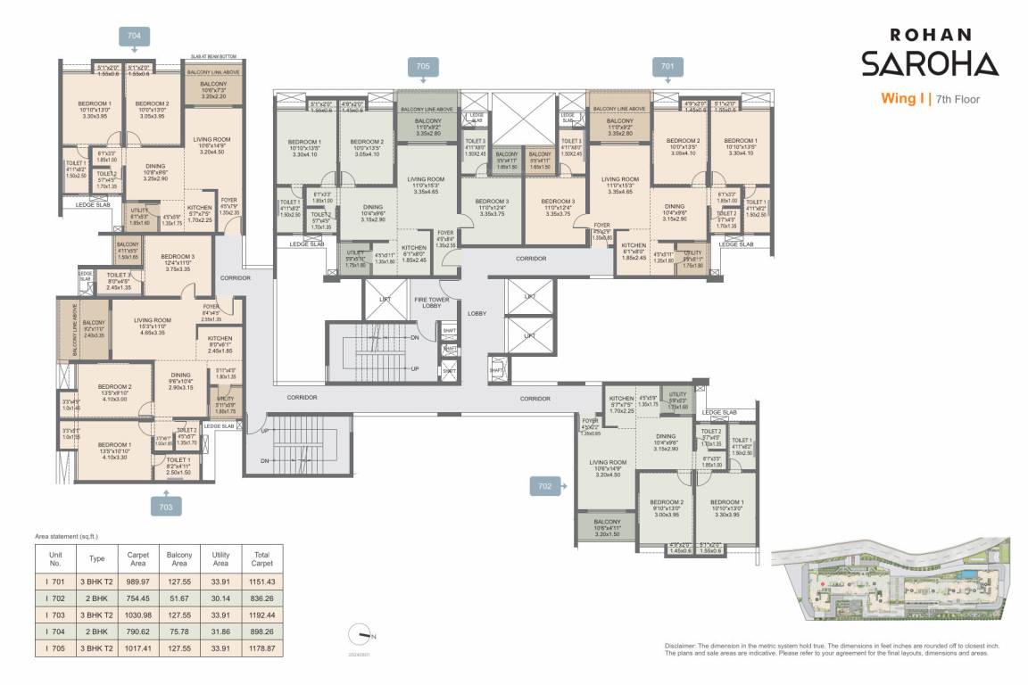 saroha Cluster Plan for 7th Floor