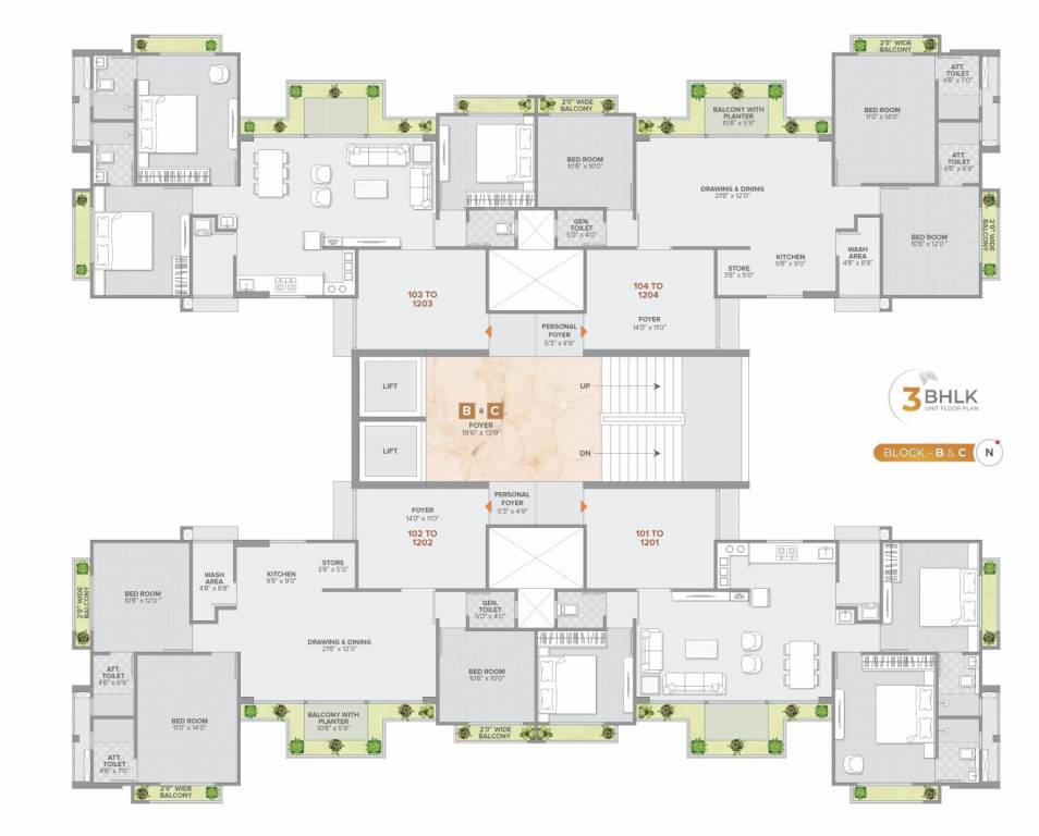  keshav parisar B + C Cluster Plan
