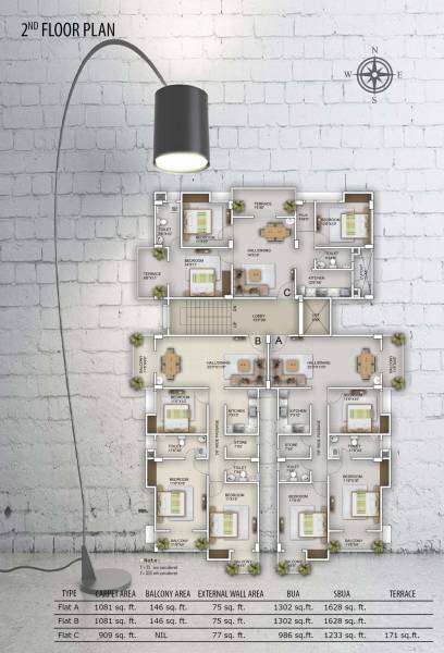  chandralay Chandralay Cluster Plan For 2nd Floor