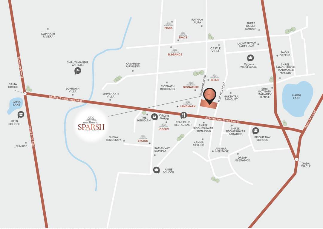  madhuvan sparsh Location Plan