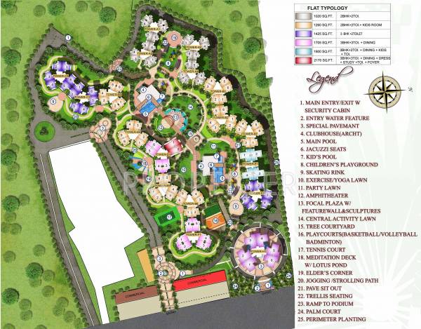 Master Plan masterPlan of Supertech The Romano Phase I
