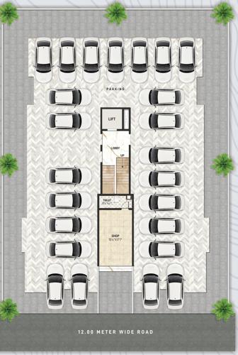  patwardhan-apartment Patwardhan Apartment Cluster Plan for ground Floor
