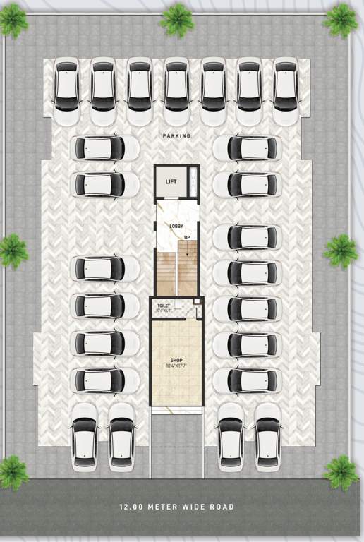  patwardhan apartment Patwardhan Apartment Cluster Plan for ground Floor