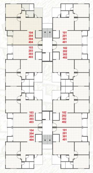  yogiraj-hub-and-heights Tower-C And D Typical Cluster Plan