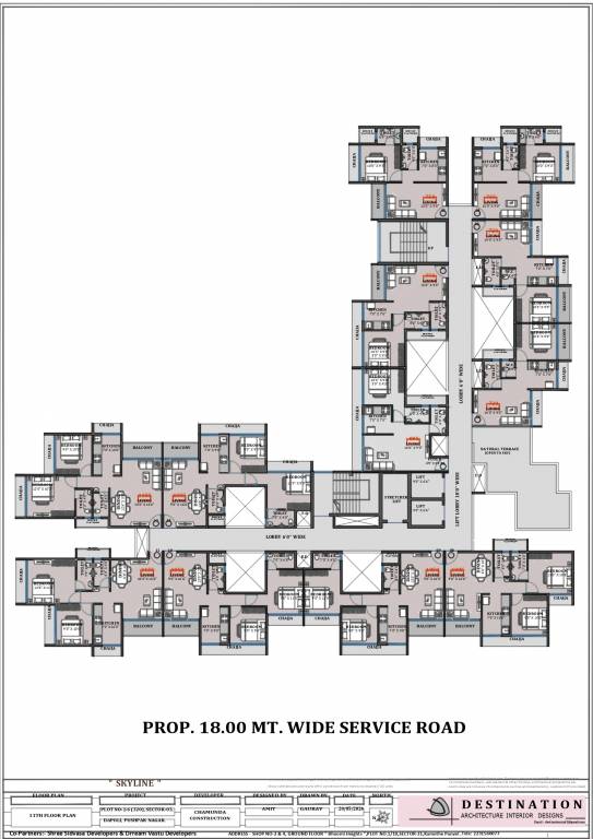  skyline Skyline Cluster Plan for 11th Floor