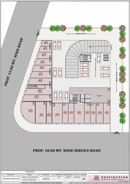  skyline Skyline Cluster Plan for ground Floor