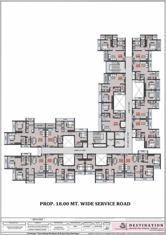  skyline Skyline Cluster Plan from 4th to 9th Floor