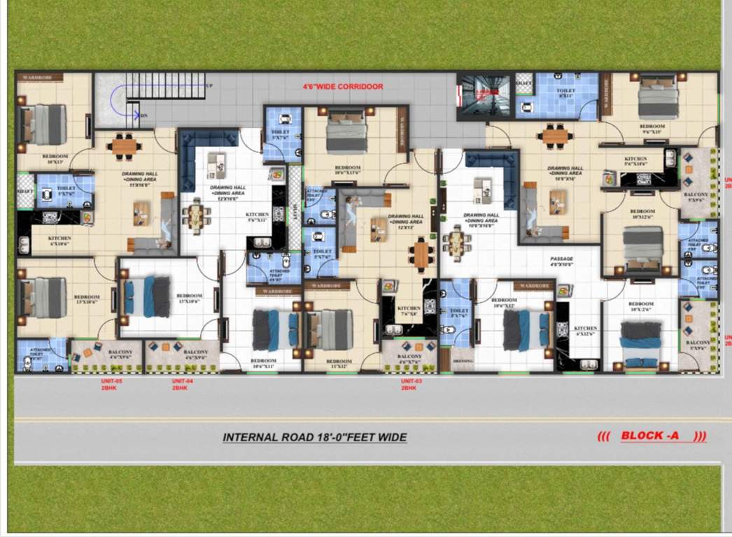  orchid homes Orchid Homes Cluster Plan from 1st to 4th Floor
