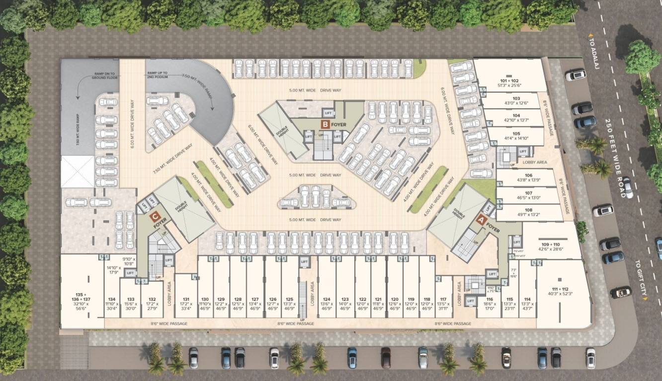  krish skylar Block A To Block C Cluster Plan