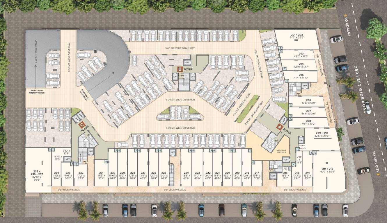  krish skylar Block A To Block C Cluster Plan