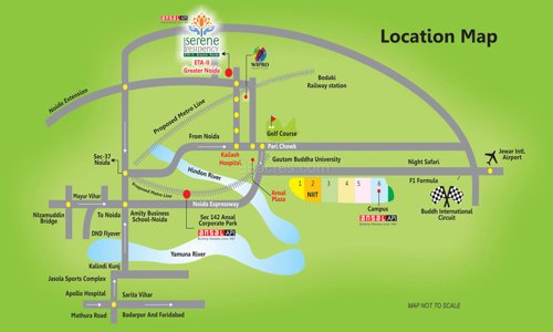  sushant-serene-residency-tower-8b-and-tower-12e Location Plan