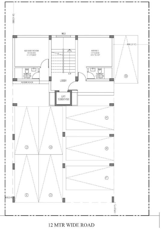  sanhati co operative housing society Sanhati Co Operative Housing Society Cluster Plan for ground Floor