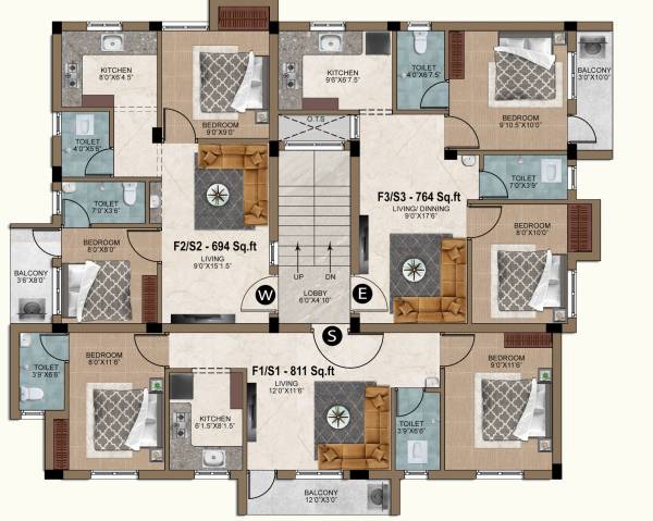  juno Juno Cluster Plan from 1st to 2nd Floor