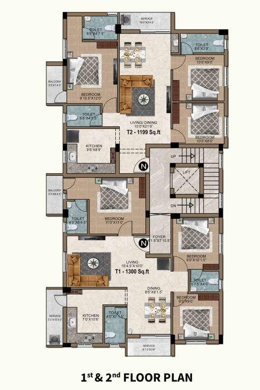 klas MP Klas Cluster Plan From 1st To 2nd Floor