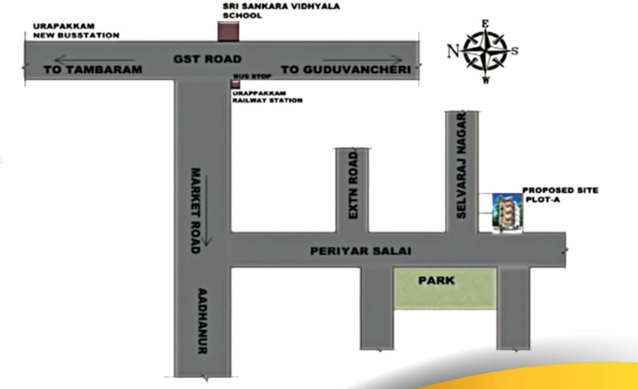  sri venkateswara flats Location Plan