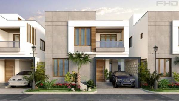 Elevation green-villas Elevation