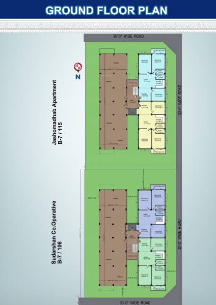  sudarshan-co-oparative Sudarshan CO Oparative Cluster Plan for ground Floor