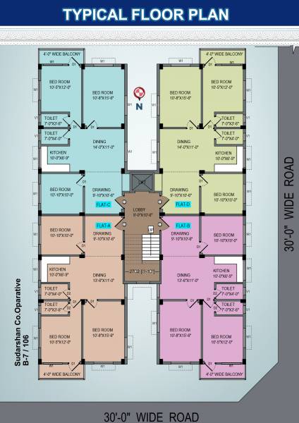  sudarshan-co-oparative Sudarshan CO Oparative Typical Cluster Plan