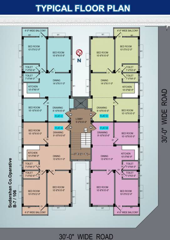  sudarshan co oparative Sudarshan CO Oparative Typical Cluster Plan