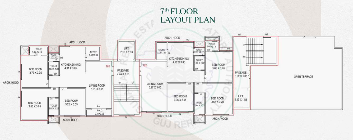  smb 23 Tower A ,B Cluster Plan for 7th Floor