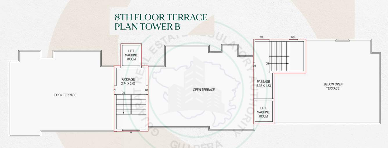  smb 23 Tower A,B Cluster Plan for 8th Floor