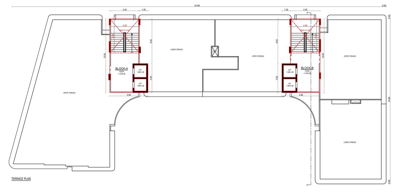 sahjanand shreehari Block A, B Cluster Plan For Terrace
