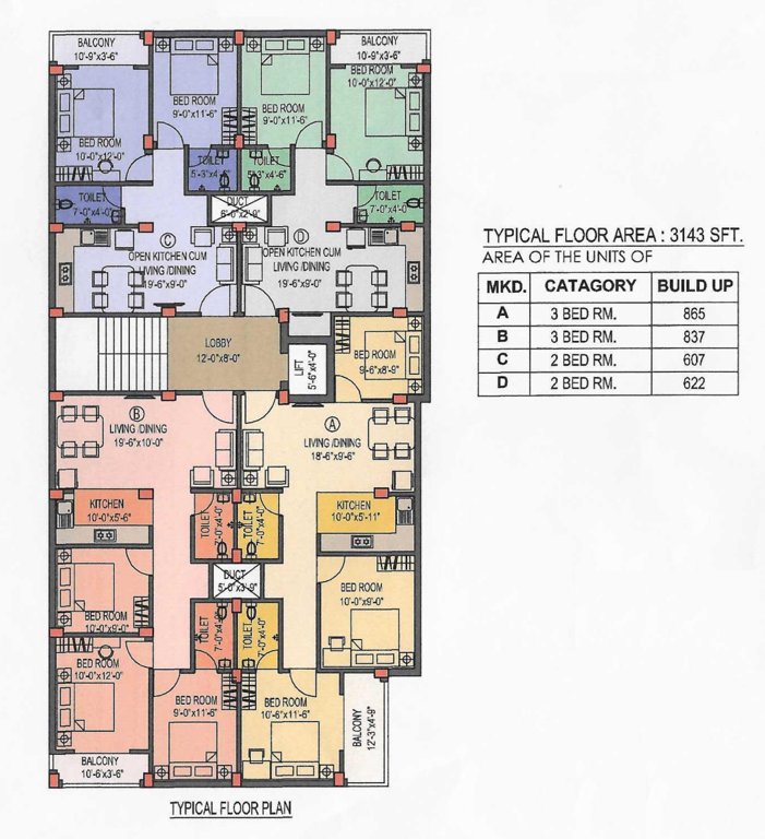  green view housing complex 3 Cluster Plan