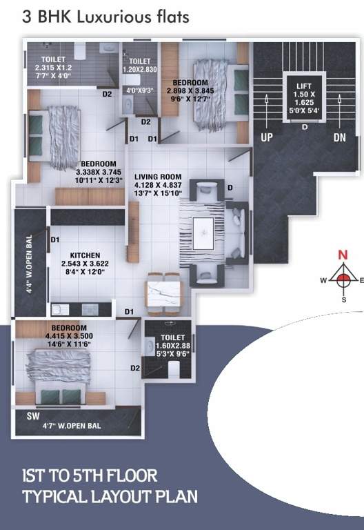  enclave ii Enclave II Cluster Plan from 1st to 5th Floor
