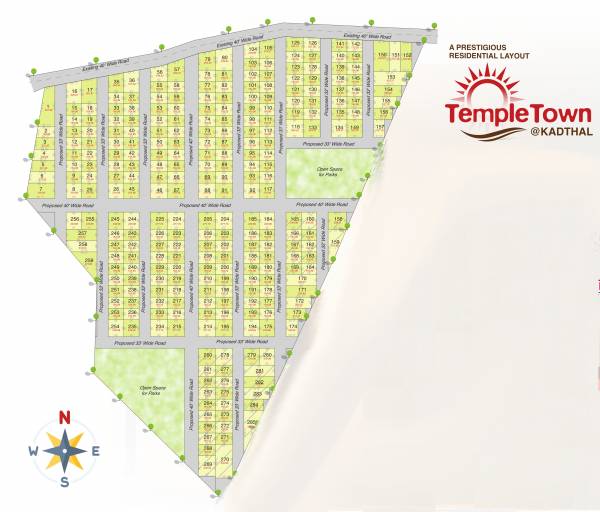  temple-town Layout Plan