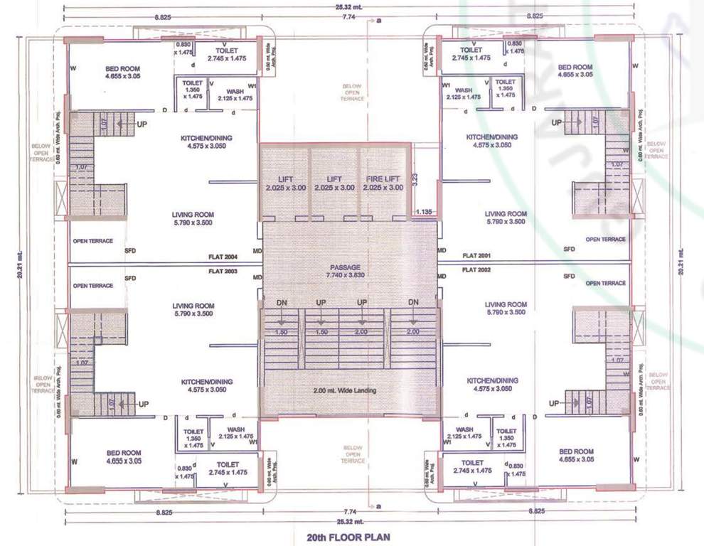  rajhans unica Tower B Cluster Plan for 20th Floor