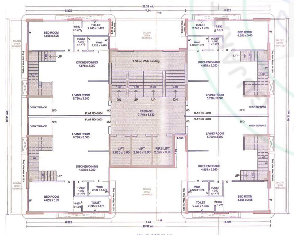  rajhans unica Tower C Cluster Plan for 20th Floor