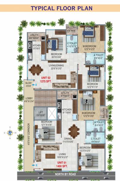  residency Residency Cluster Plan from 1st to 5th Floor