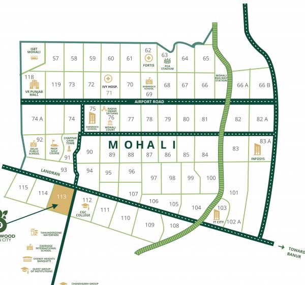  bollywood-green-city Location Plan